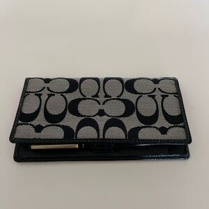 Coach checkbook cover